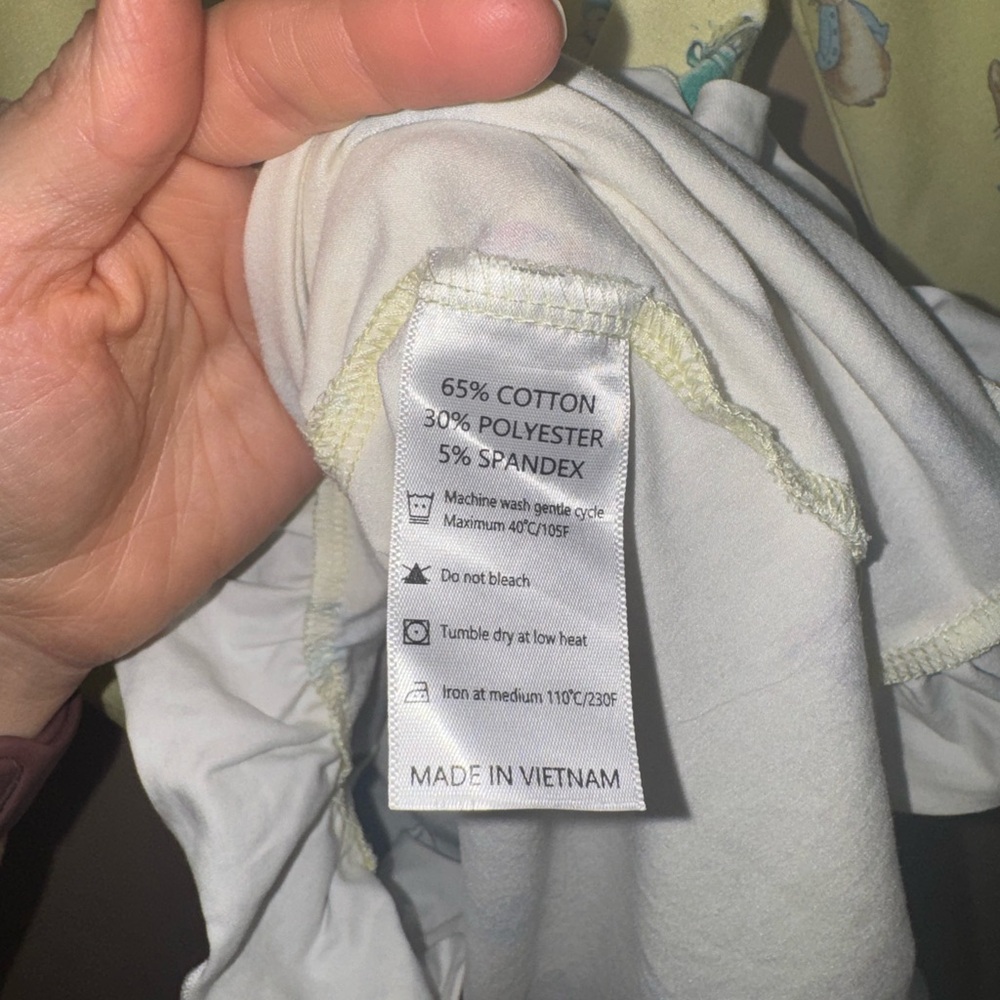 Yellow Peter Rabbit Ruffle-Trim Nightgown - Picture 6 of 6